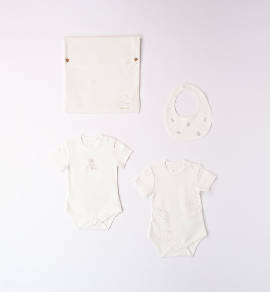 MINIBANDA - set 2 body+bavetta+sacca primo cambio corredino invernale 25/26 - UNISEX