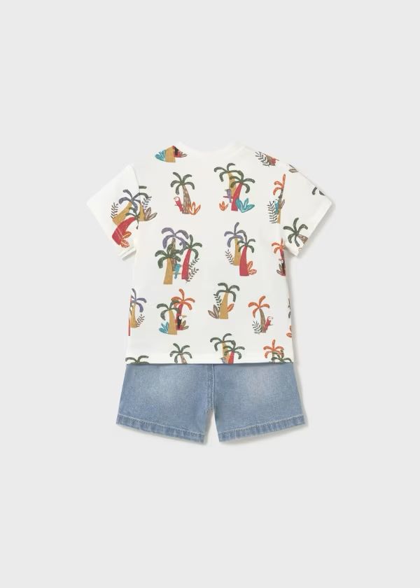 MAYORAL - completo corto 2 pz tropicale abbigliamento est 25 b - BOY