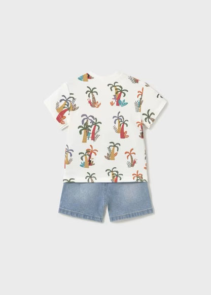 MAYORAL - completo corto 2 pz tropicale abbigliamento est 25 b - BOY