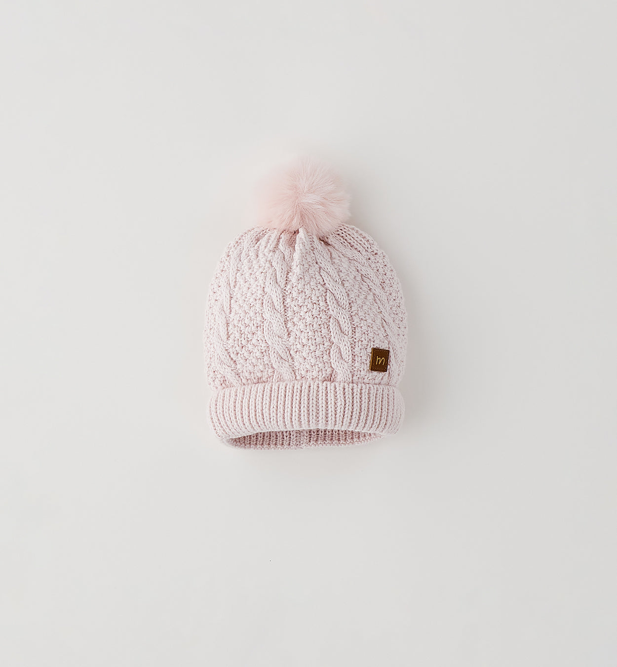 MINIBANDA - cappello pon pon rosa - invernale