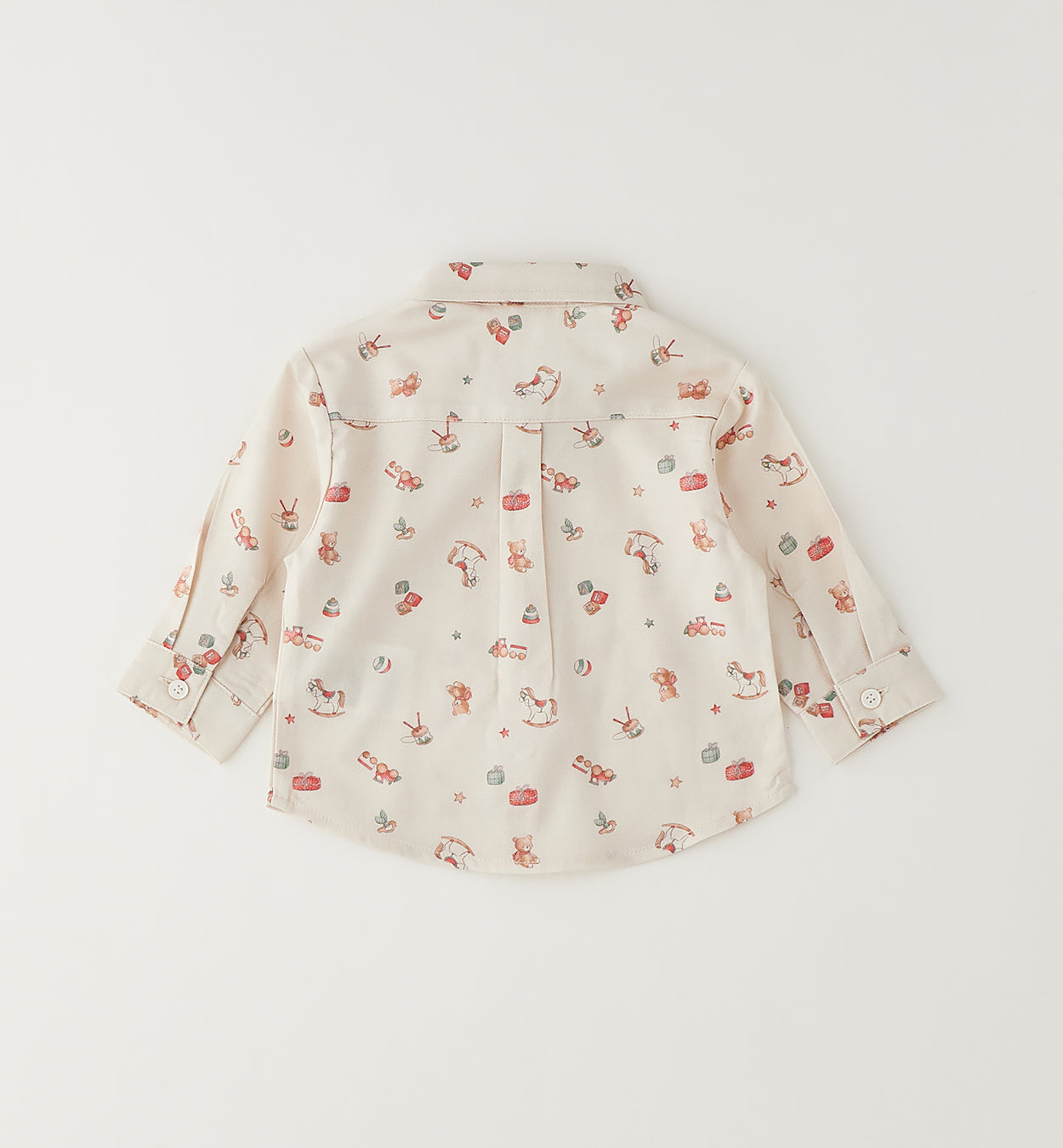 MINIBANDA - camicia toys panna/rosso - invernale