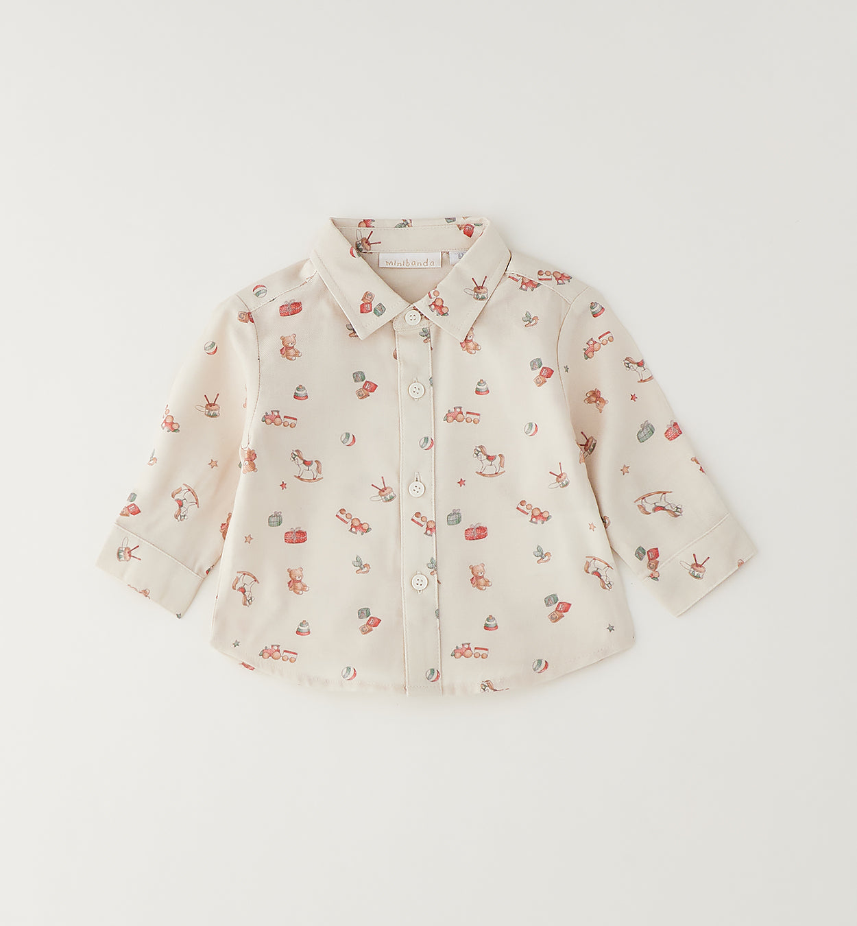 MINIBANDA - camicia toys panna/rosso - invernale