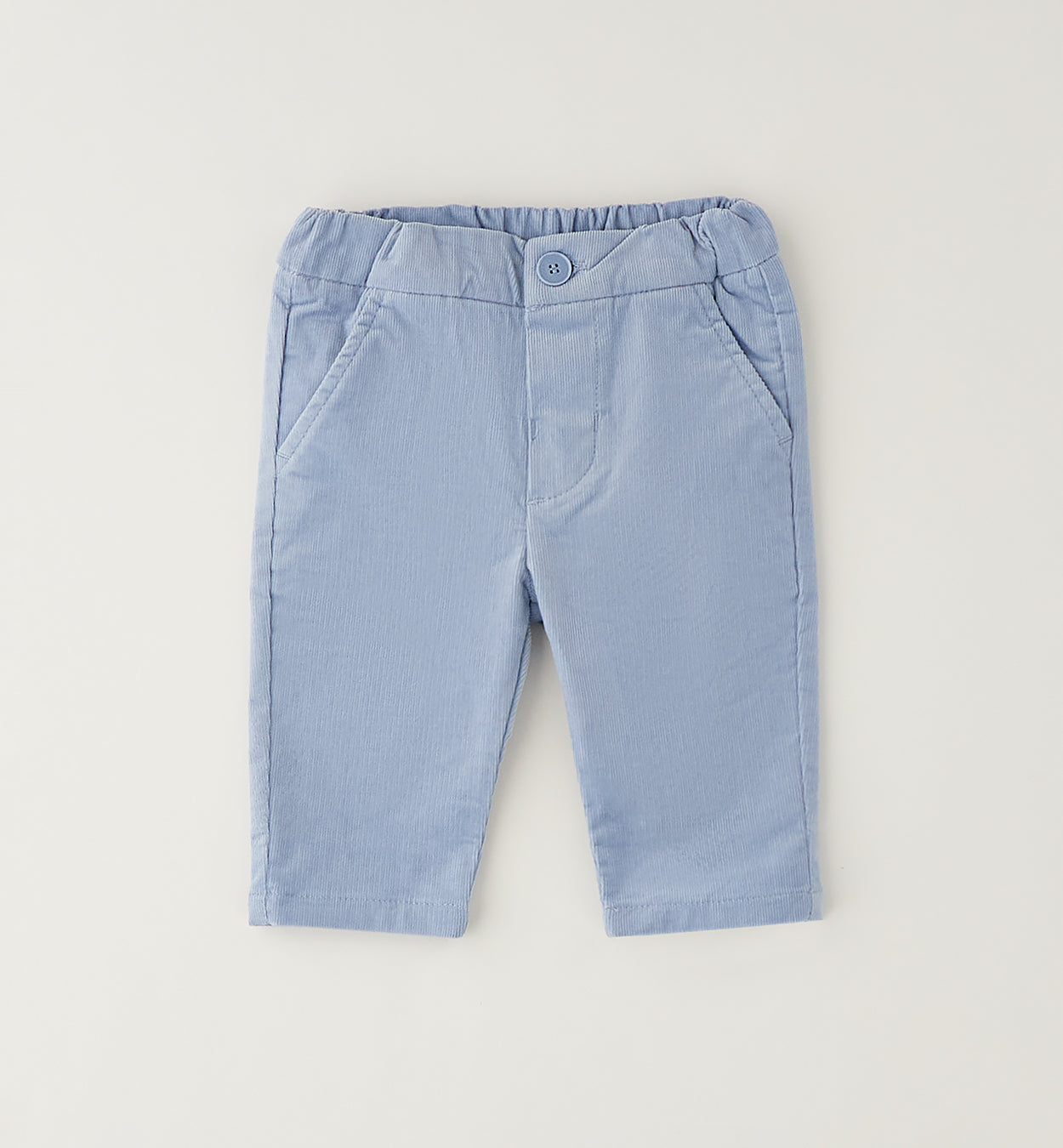 MINIBANDA - pantalone millerighe azzurro - invernale