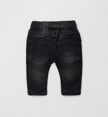 MINIBANDA - jeans morbido nero - invernale