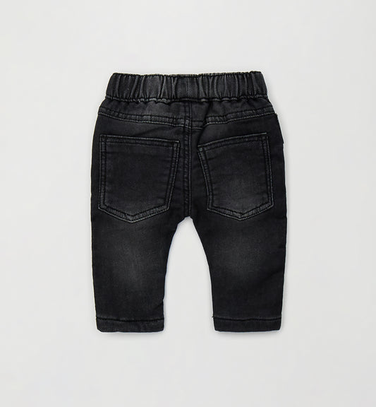MINIBANDA - jeans morbido nero - invernale