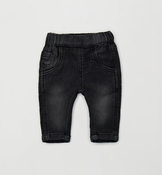 MINIBANDA - jeans morbido nero - invernale