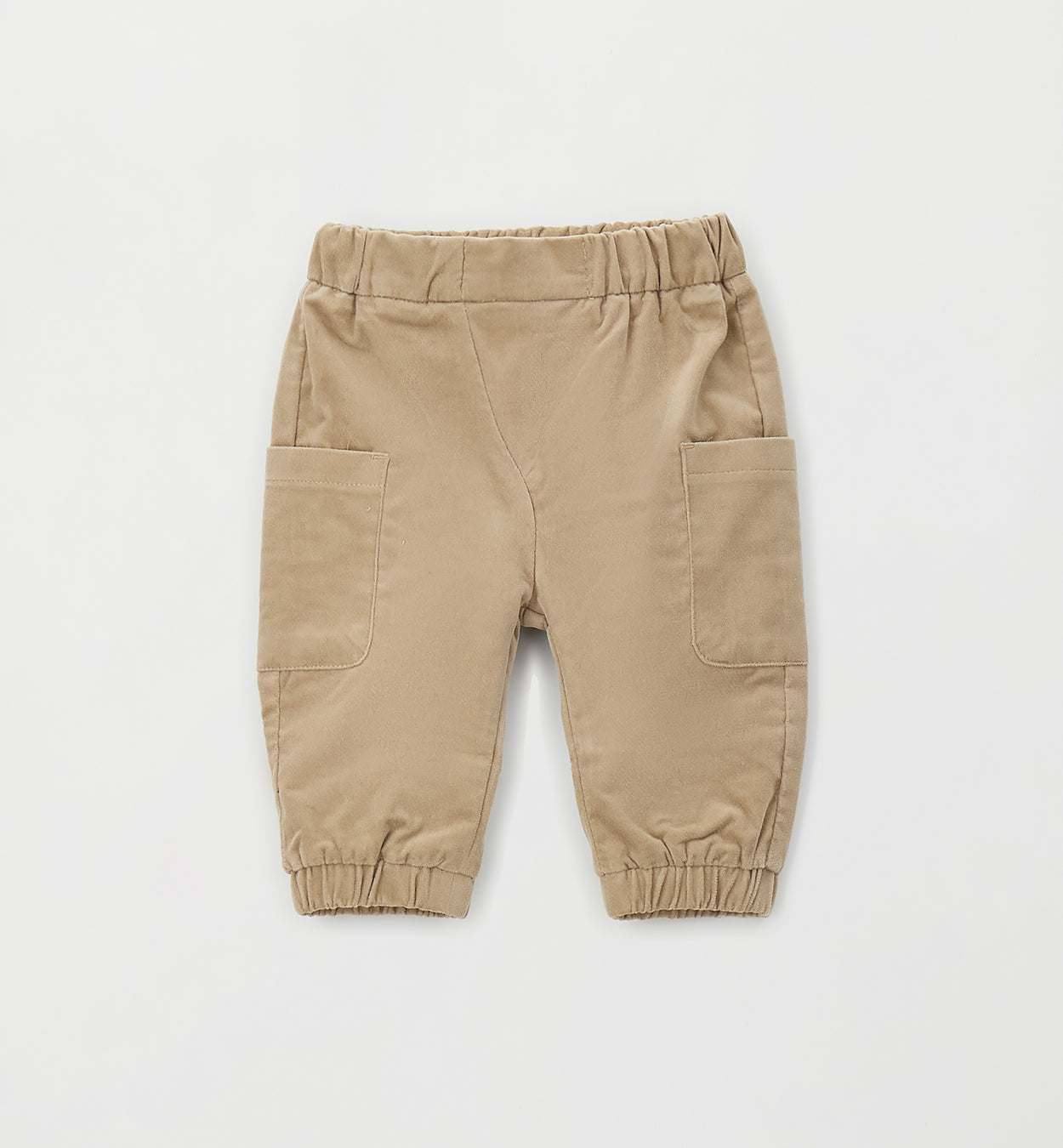 MINIBANDA - pantalone tasche velluto beige - invernale