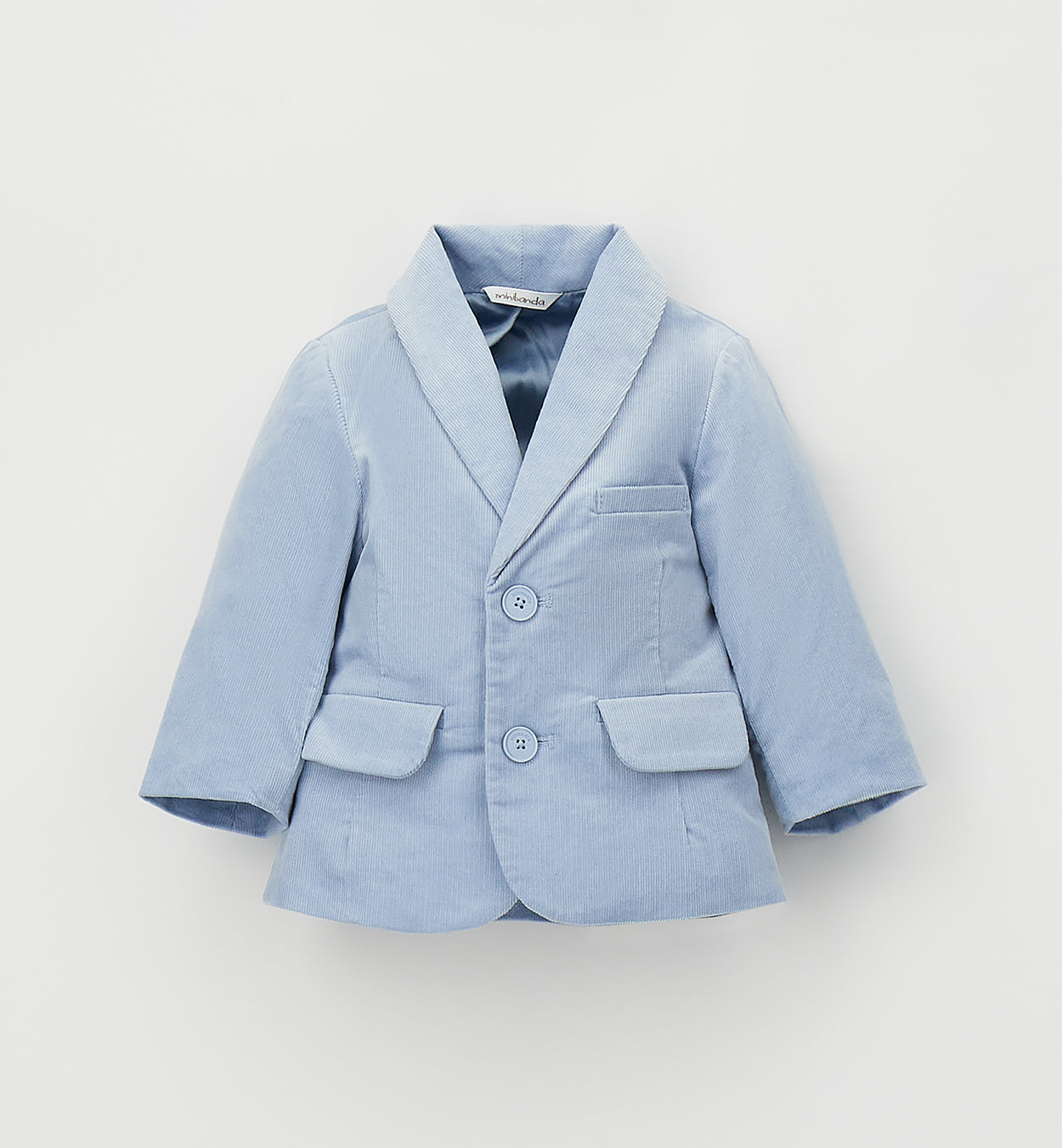 MINIBANDA - giacca millerighe azzurro - invernale