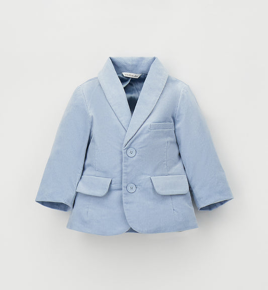 MINIBANDA - giacca millerighe azzurro - invernale
