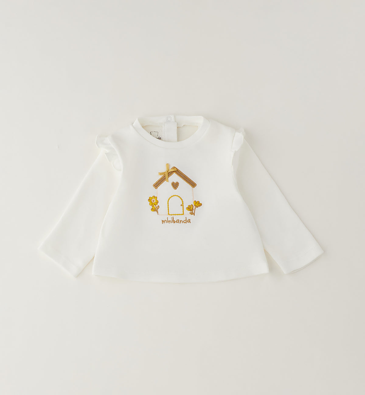 MINIBANDA - T-SHIRT CASETTA panna - invernale