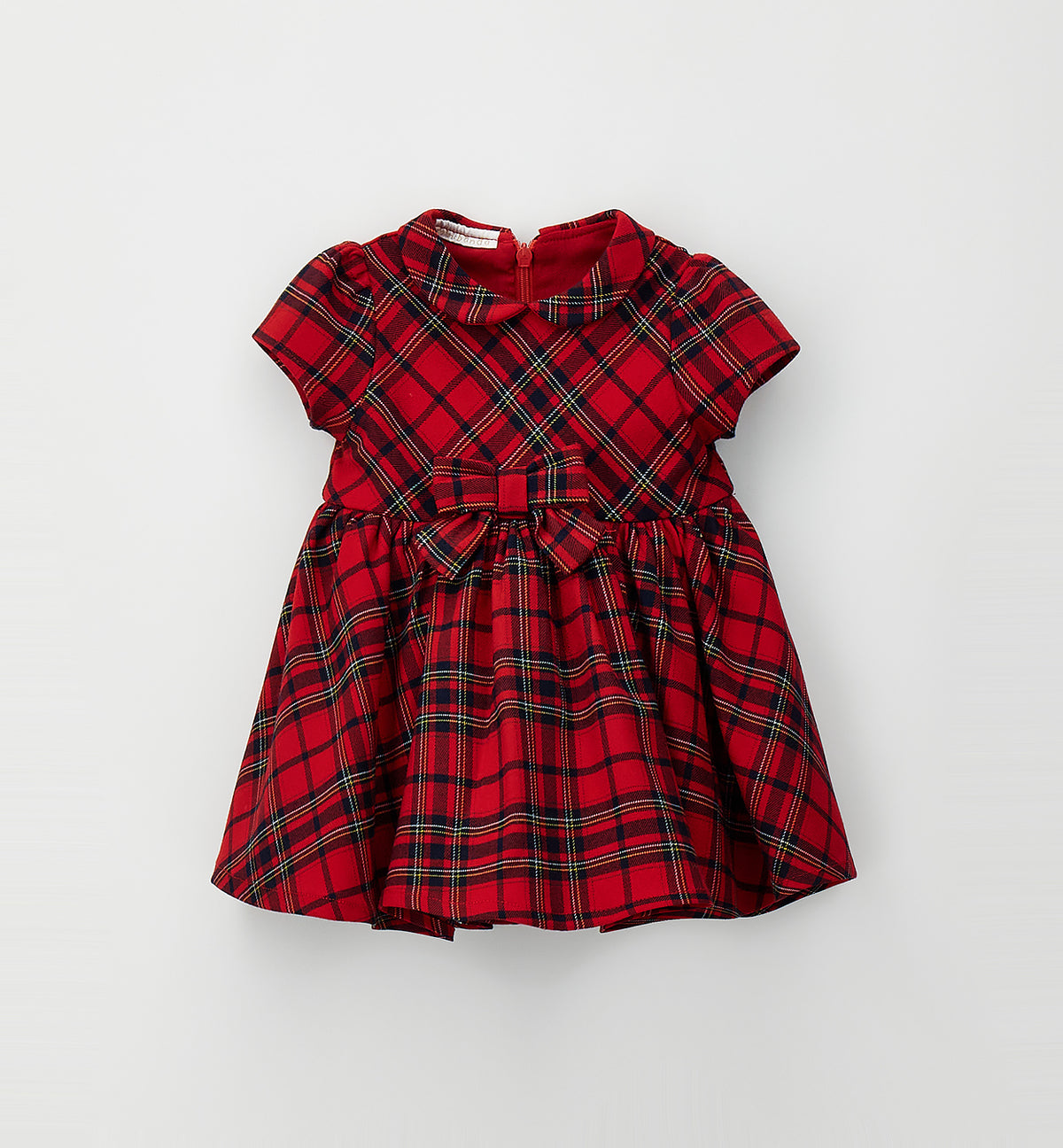 MINIBANDA - abito tartan rosso - invernale