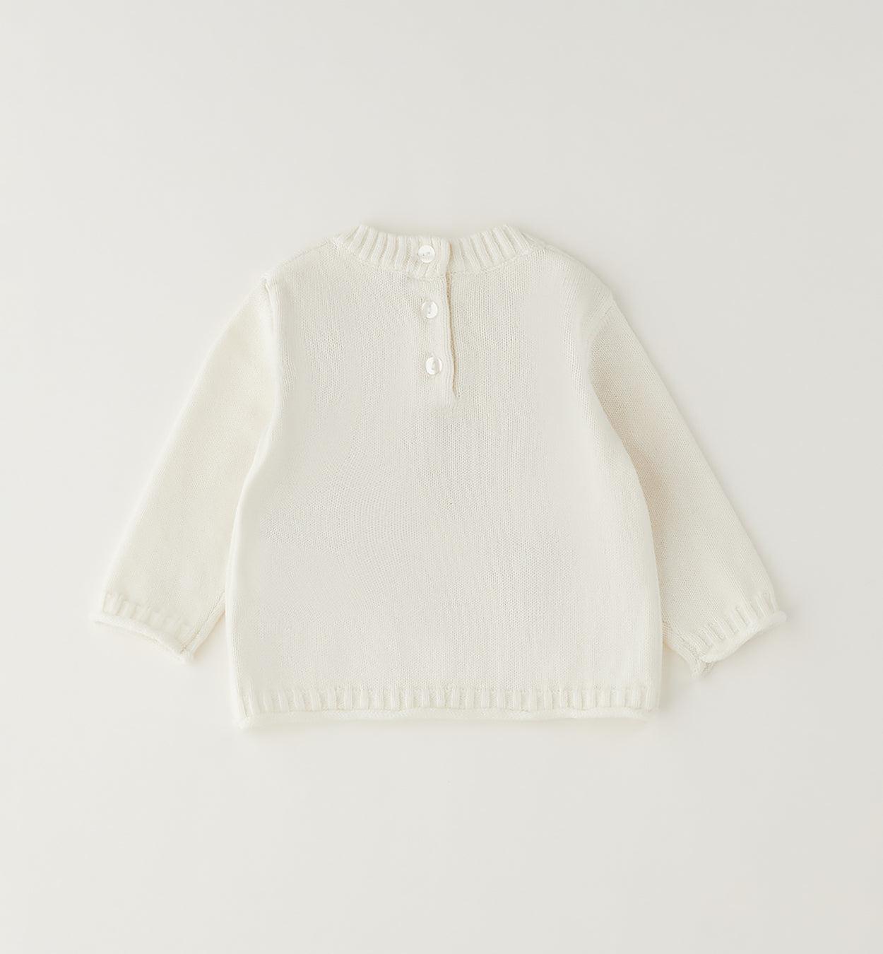 MINIBANDA - maglione cuori bianco- invernale