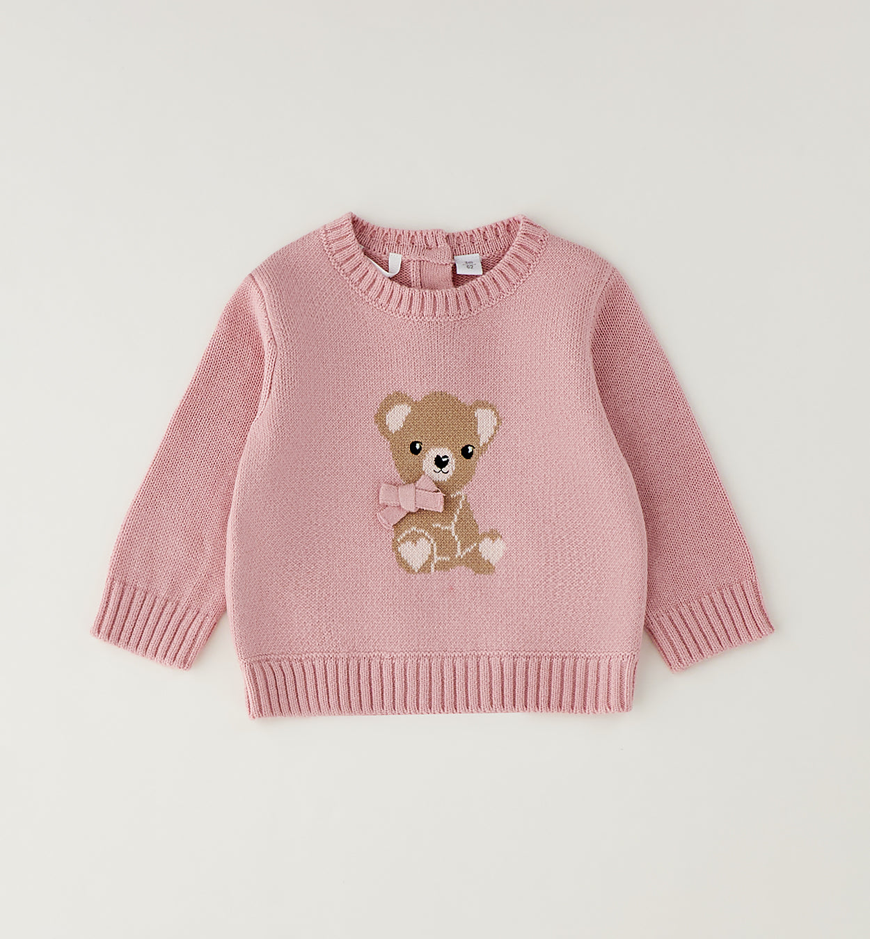 MINIBANDA - maglioncino orsetto rosa - invernale
