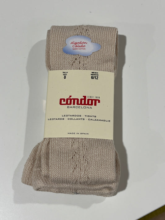 CONDOR- calzamaglia traforata color lino- invernale