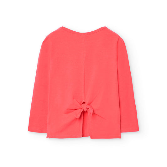 BOBOLI - t-shirt manica lunga fiori abbigliamento est 25 j - GIRL
