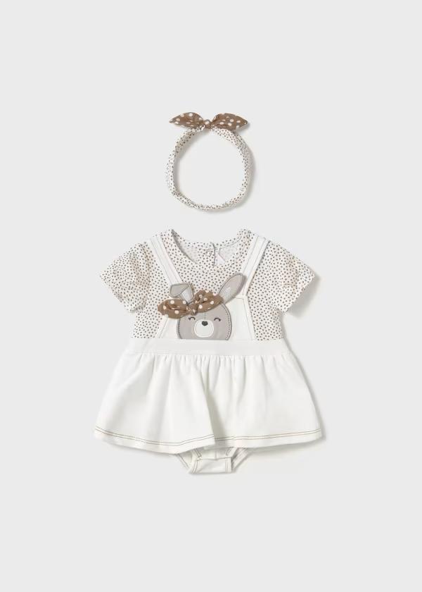 MAYORAL - pagliaccetto finta salopette con fascia abbigliamento est 25 b - GIRL