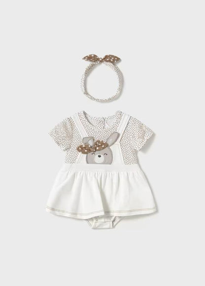 MAYORAL - pagliaccetto finta salopette con fascia abbigliamento est 25 b - GIRL