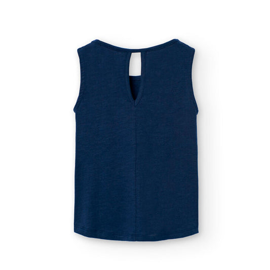 BOBOLI - t-shirt smanicata fiori abbigliamento est 25 j - GIRL