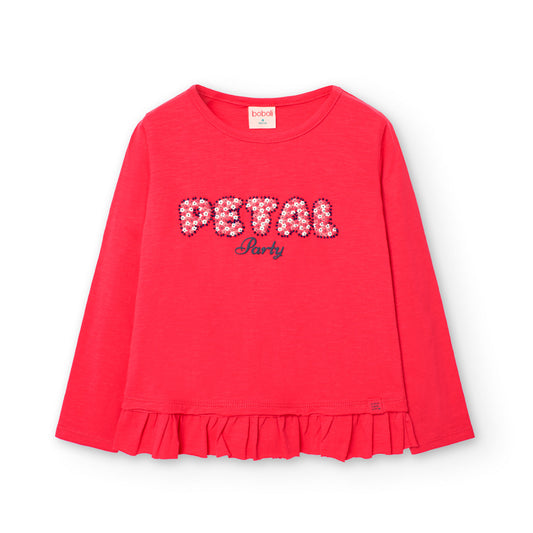 BOBOLI -  t-shirt petal manica lunga abbigliamento est 25 j - GIRL