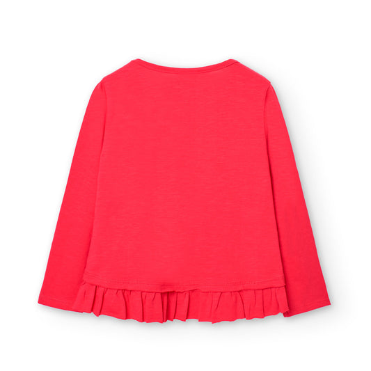 BOBOLI -  t-shirt petal manica lunga abbigliamento est 25 j - GIRL