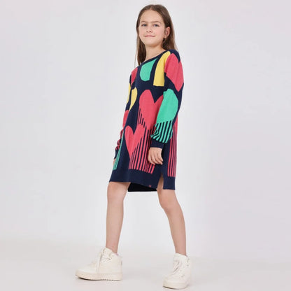 BOBOLI - maxipull con calza abbigliamento invernale 25/26 j - GIRL
