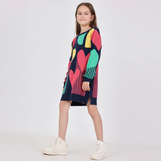 BOBOLI - maxipull con calza abbigliamento invernale 25/26 j - GIRL