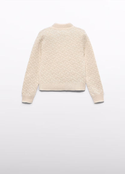 ABEL & LULA - maglione in lurex oro - invernale