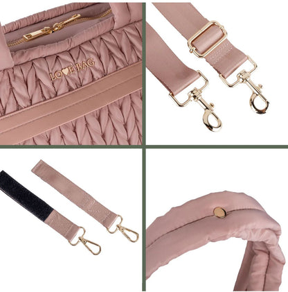 LOVE BAG - borsone ovale cipria accessori - UNISEX