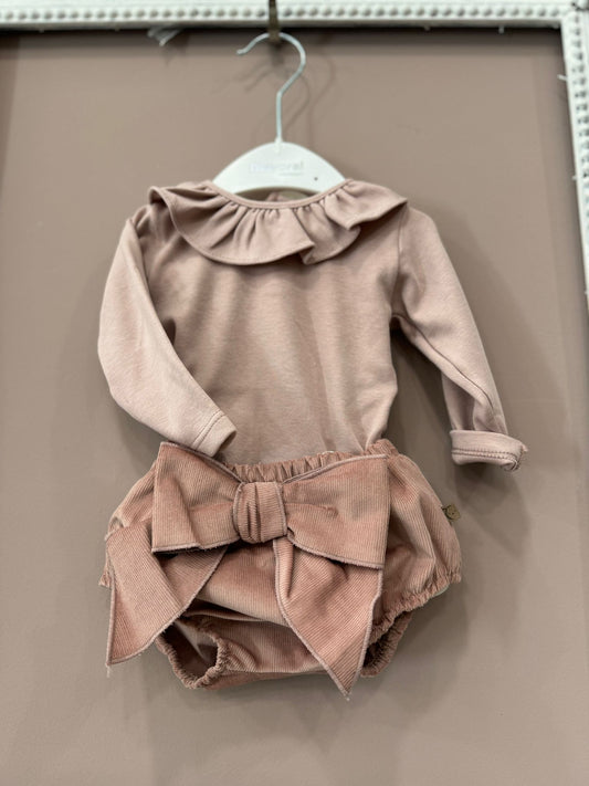 CALAMARO - completo con culotte rosa antico abbigliamento invernale 25/26 b - GIRL