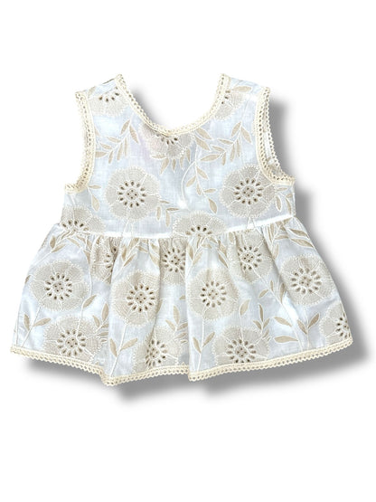 IMPERIAL - camicia smanicata pizzo san gallo abbigliamento est 25 j - GIRL