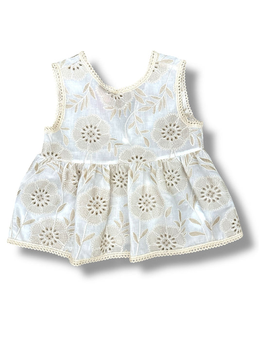 IMPERIAL - camicia smanicata pizzo san gallo abbigliamento est 25 j - GIRL
