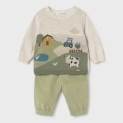 MAYORAL-completo pantalone lungo verde-invernale