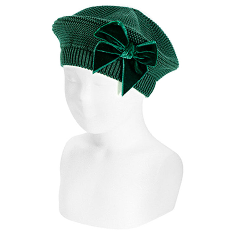 CONDOR - basco fiocco velluto verde