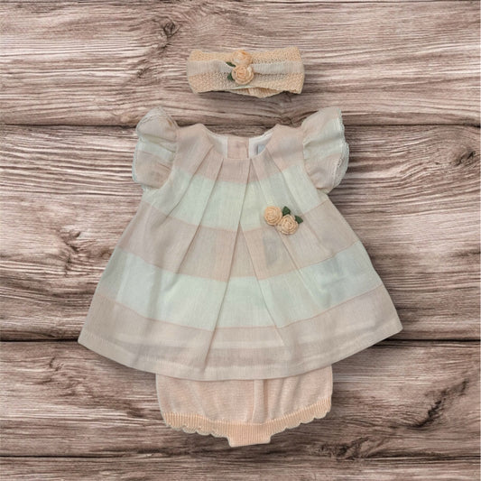 MARLU' - completo 2 pz + fascia abbigliamento est 25 b - GIRL