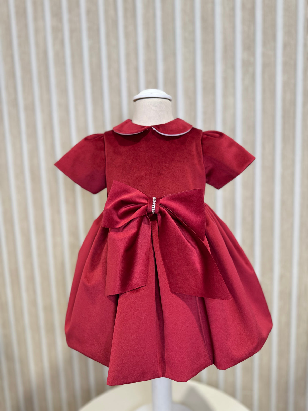 MARLÙ - abito in velluto rosso