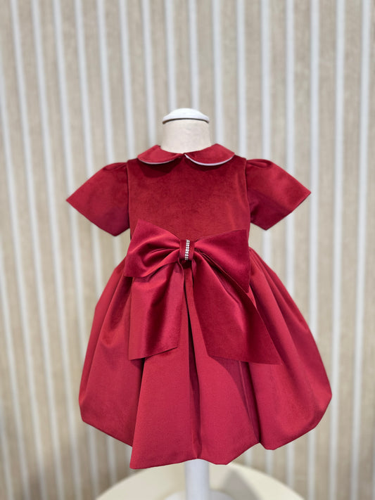 MARLÙ - abito in velluto rosso