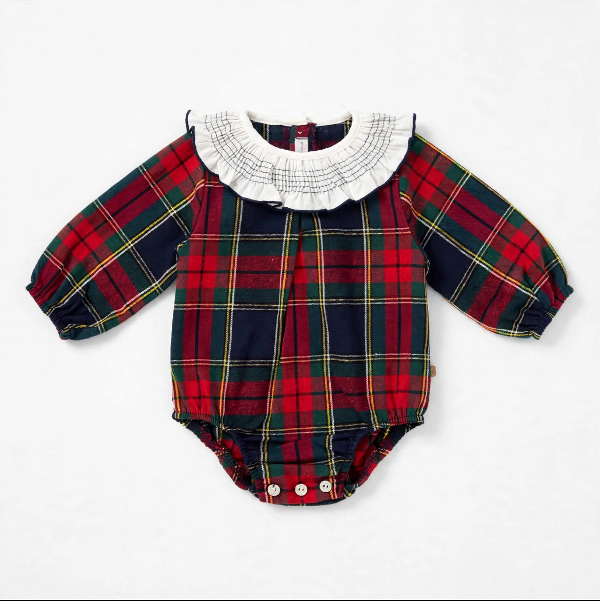 CALAMARO-pagliaccetto con colletto tartan-invernale