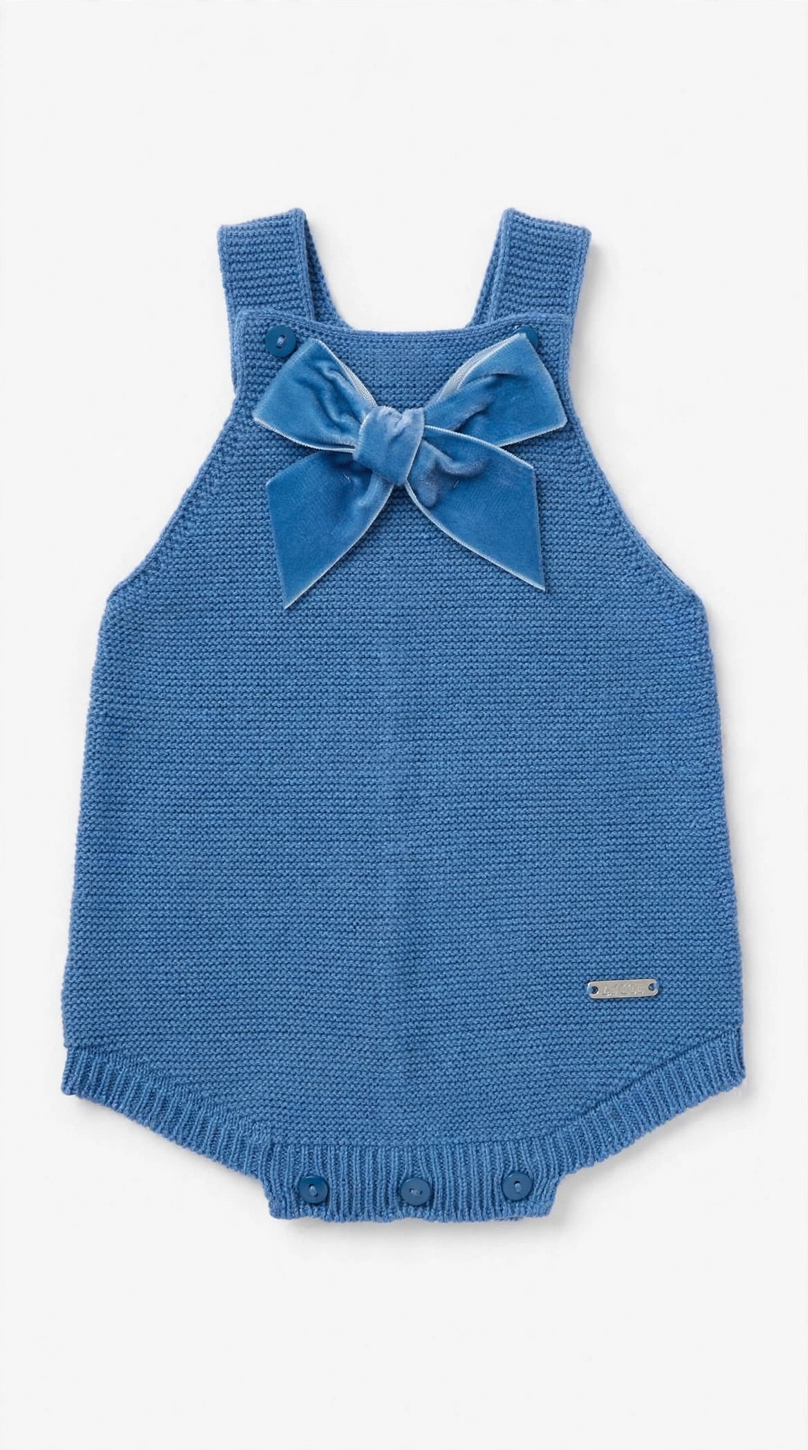 CONDOR-pagliaccetto fiocco velluto azzurro-invernale