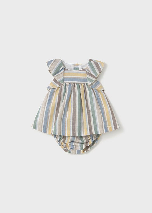 MAYORAL - vestito righe in lino con copripannolino abbigliamento est 25 b - GIRL