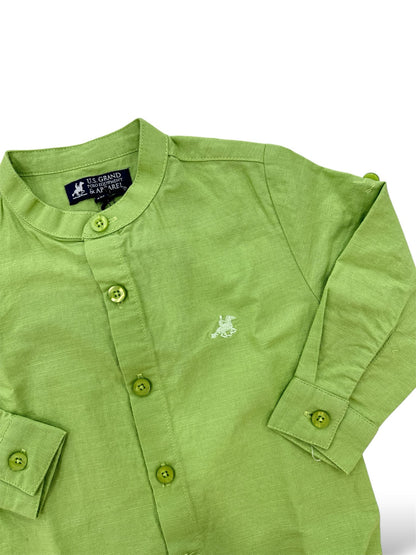 US GRAND POLO - camicia lino coreana 12m/7a abbigliamento est 25 b - BOY