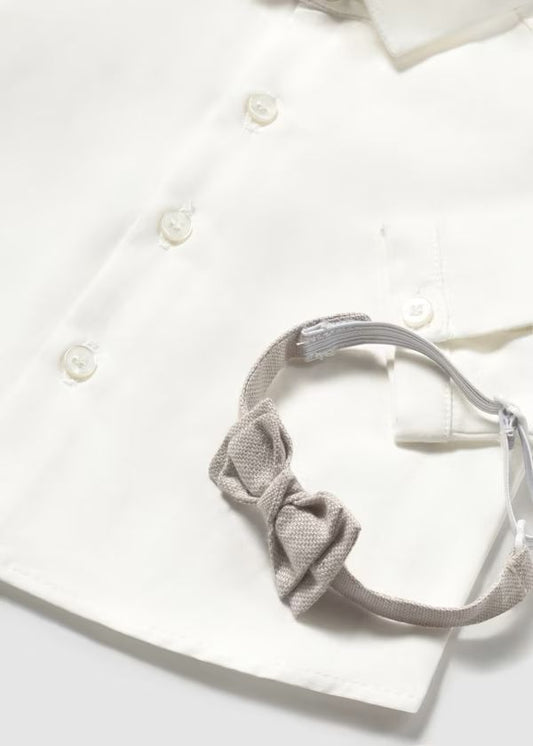 MAYORAL - camicia con papillon beige abbigliamento est 25 b - BOY