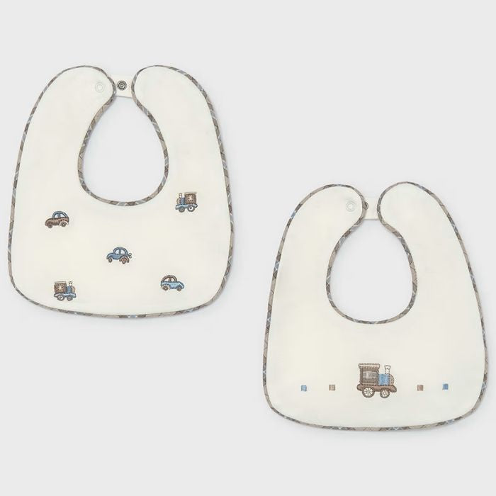 MAYORAL-set 2 bavette bianco/azzurro-invernale
