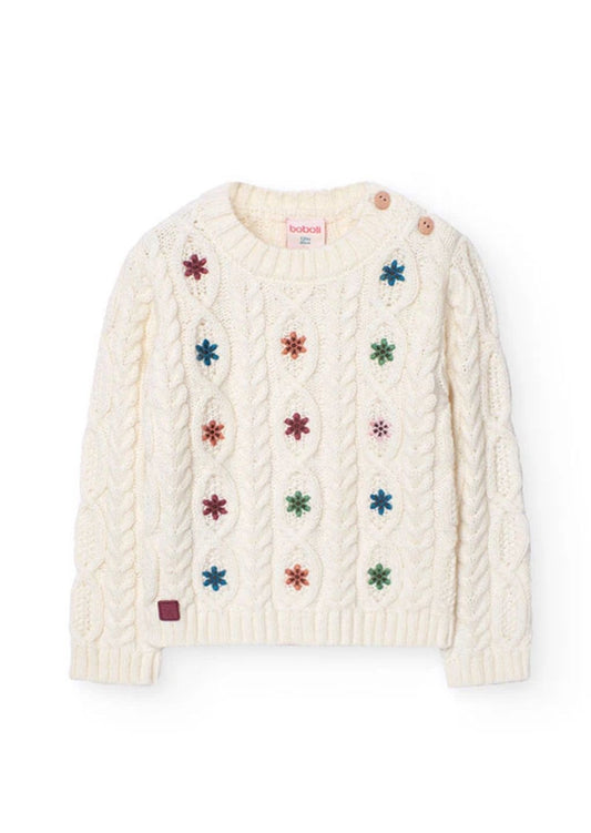 BOBOLI - maglione fiori abbigliamento inv - GIRL