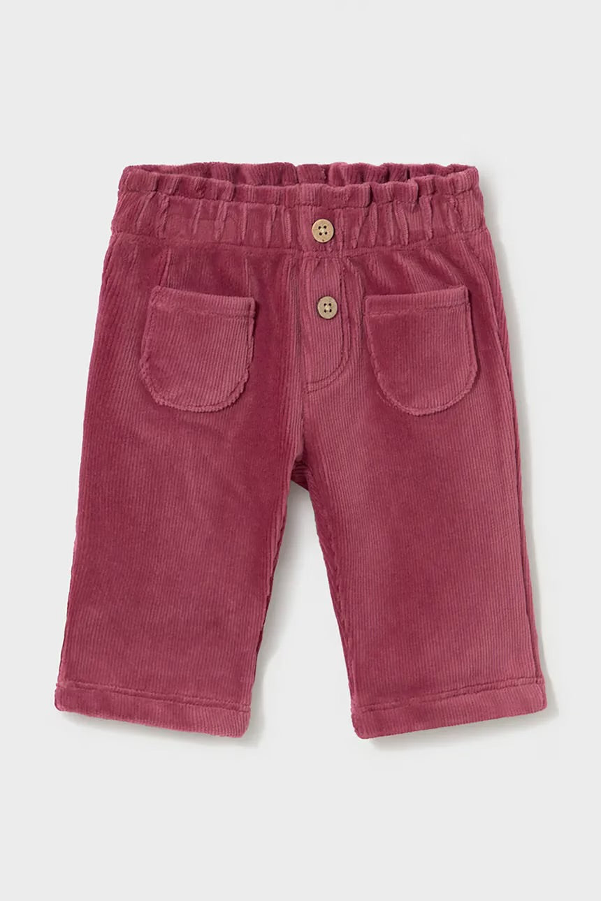 MAYORAL-pantalone velluto prugna-invernale