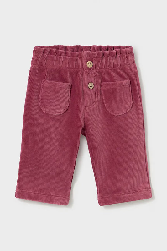 MAYORAL-pantalone velluto prugna-invernale