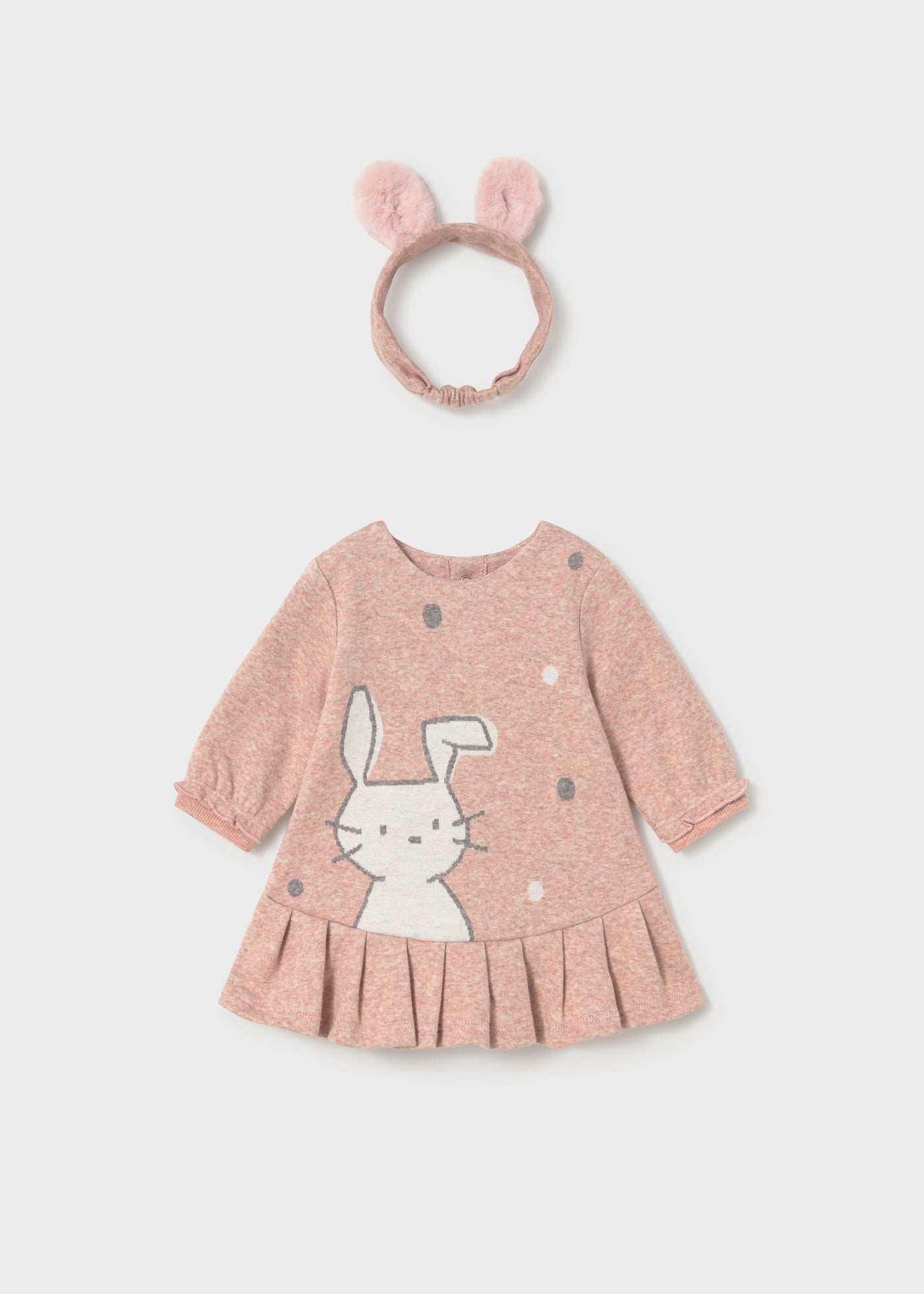 MAYORAL-vestitino jacquard nude-invernale
