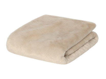 MAYORAL-copertina pellicciotto beige-invernale