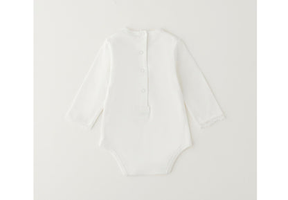 MINIBANDA - maglia body m/l bianco - invernale