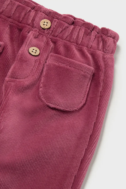 MAYORAL-pantalone velluto prugna-invernale
