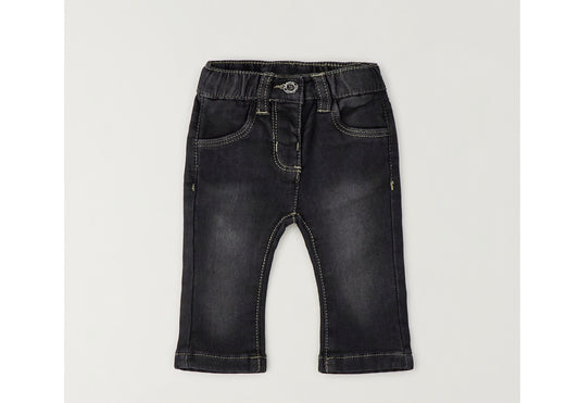 MINIBANDA - pantalone denim lungo nero - invernale